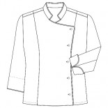 Chaqueta mujer Deluxe manga larga blanca